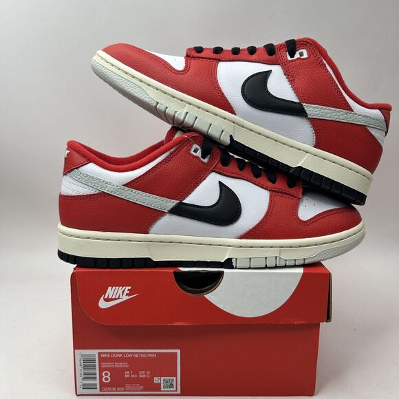 Nike Shoes Dunk Low Retro PRM Split “Chicago/University Red” 2023 - Picture 1 of 5